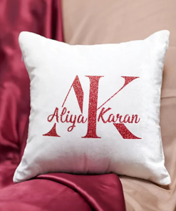 Chic Personalised Name Cushion